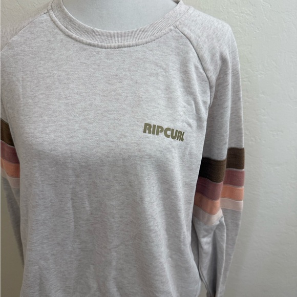 Rip Curl Beige Sweatshirt with Multicolor Stripes - Picture 3 of 3